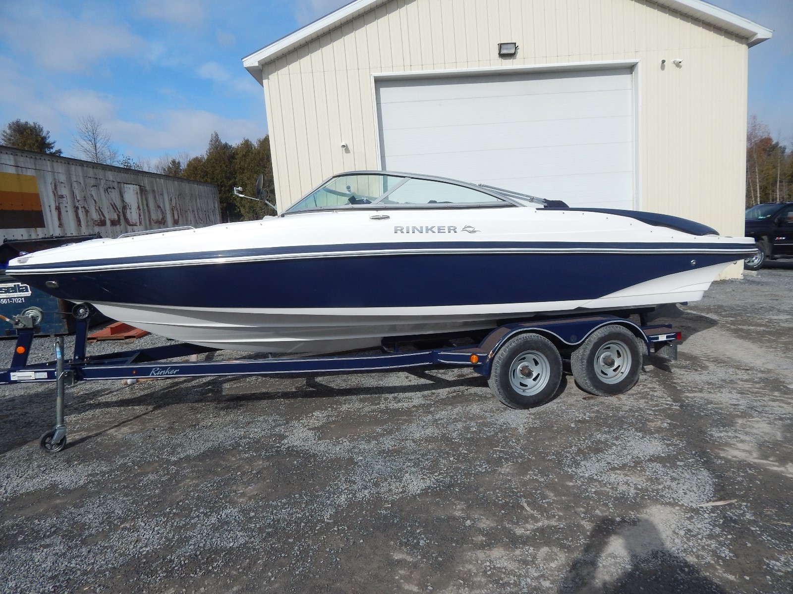 2011 Rinker boat open bow with trailer low hours
