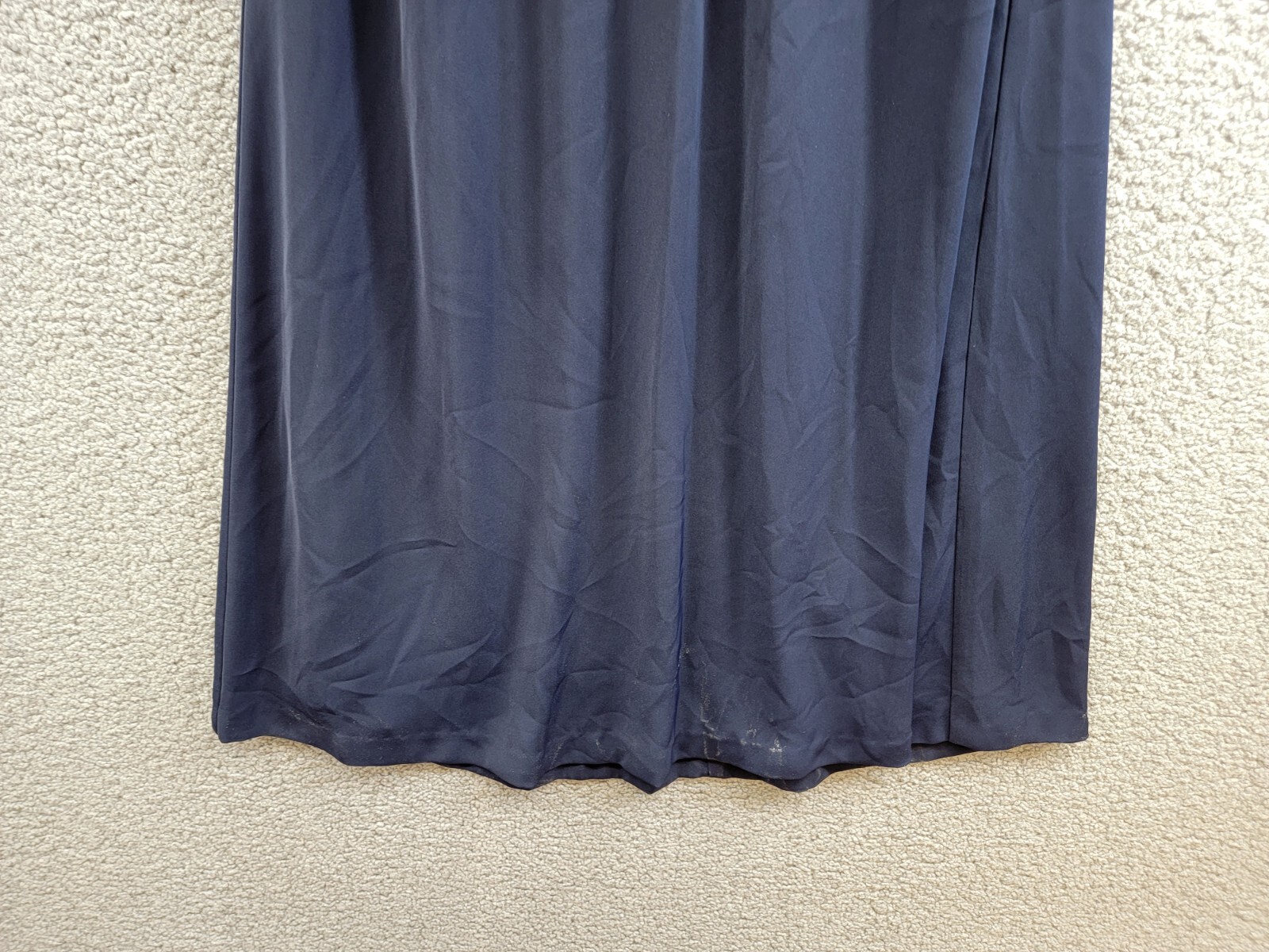 Lauren Ralph Lauren Georgette Halter Cocktail Dress Women's 2 Navy Sleeveless - Picture 4 of 15