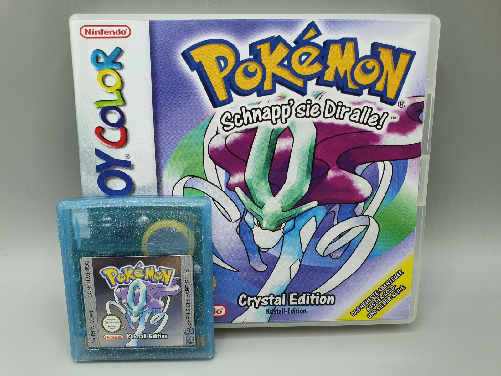 Pokemon Kristall - Gameboy Color Spiel - mit Nintendo DS OVP - neue Batt.
