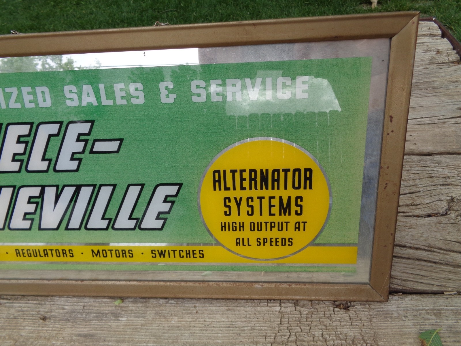 Rare Leece Neville Generator Alternator Motors Switches advertising wall mirror