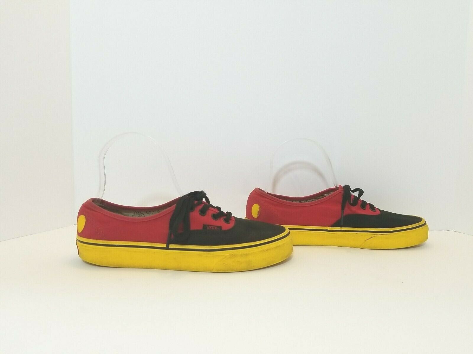 Disney x Vans Authentic Mickey Mouse 90th Anniversary Shoes Women s 7.5 Men s 6 eBay