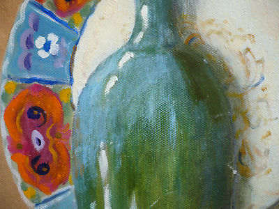 TASCHEREAU, MODERNISM REALIST REALISM MODERN PLATE and BOTTLE COLORISM mod art