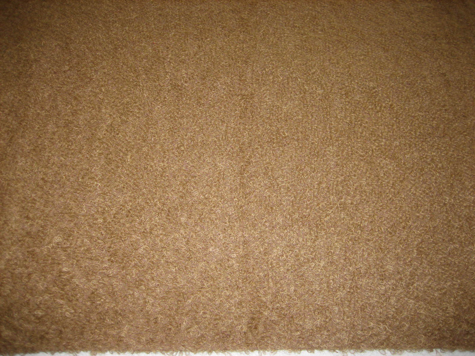NOS BTY 1 Yard Light Brown / Camel - Loop Thread Fabric 46