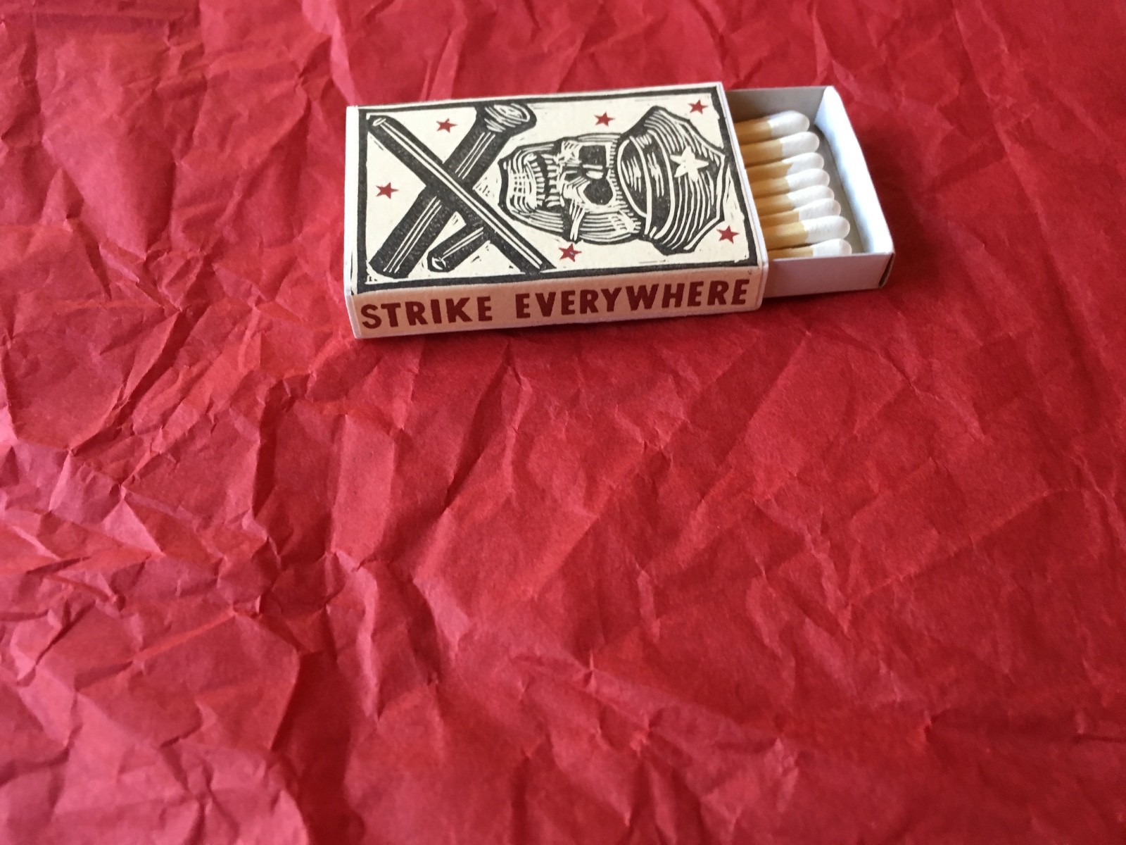 Ravi Zupa Hand Silkscreened Matchbox  #28  Signed & Numbered /5