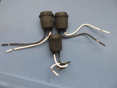 3 pieces Leviton Pigtail Lampholders #124 Medium Base  3 Pcs.  NEW
