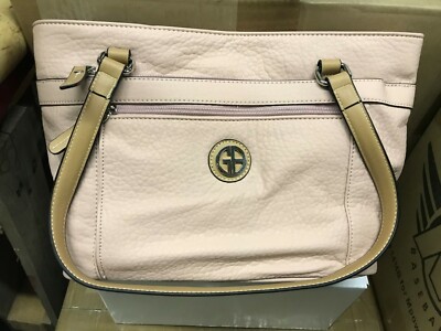 NWT $99 GIANINI BERNINI PEBBLE LEATHER Mauve DESIGNER  HANDBAG Now $69.99