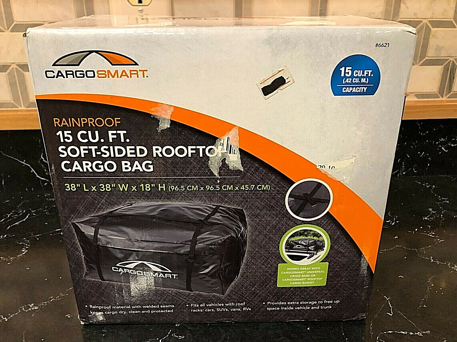 CargoSmart 15 Cu Ft Soft Sided Car Top Carrier Bag 6221 NEW