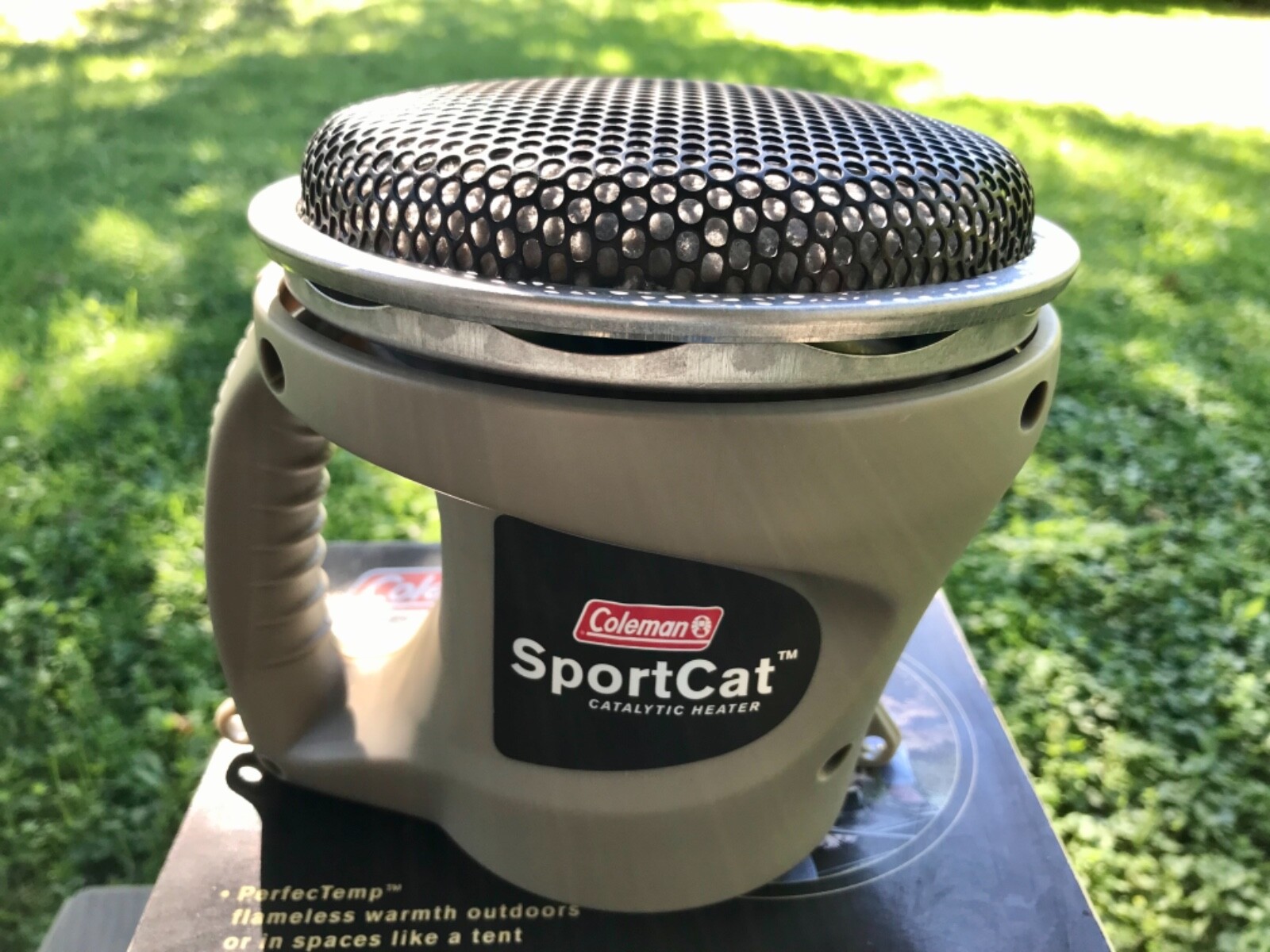 Coleman Sportcat Perfectemp Catalytic Heater 1500 BTU Portable With Box