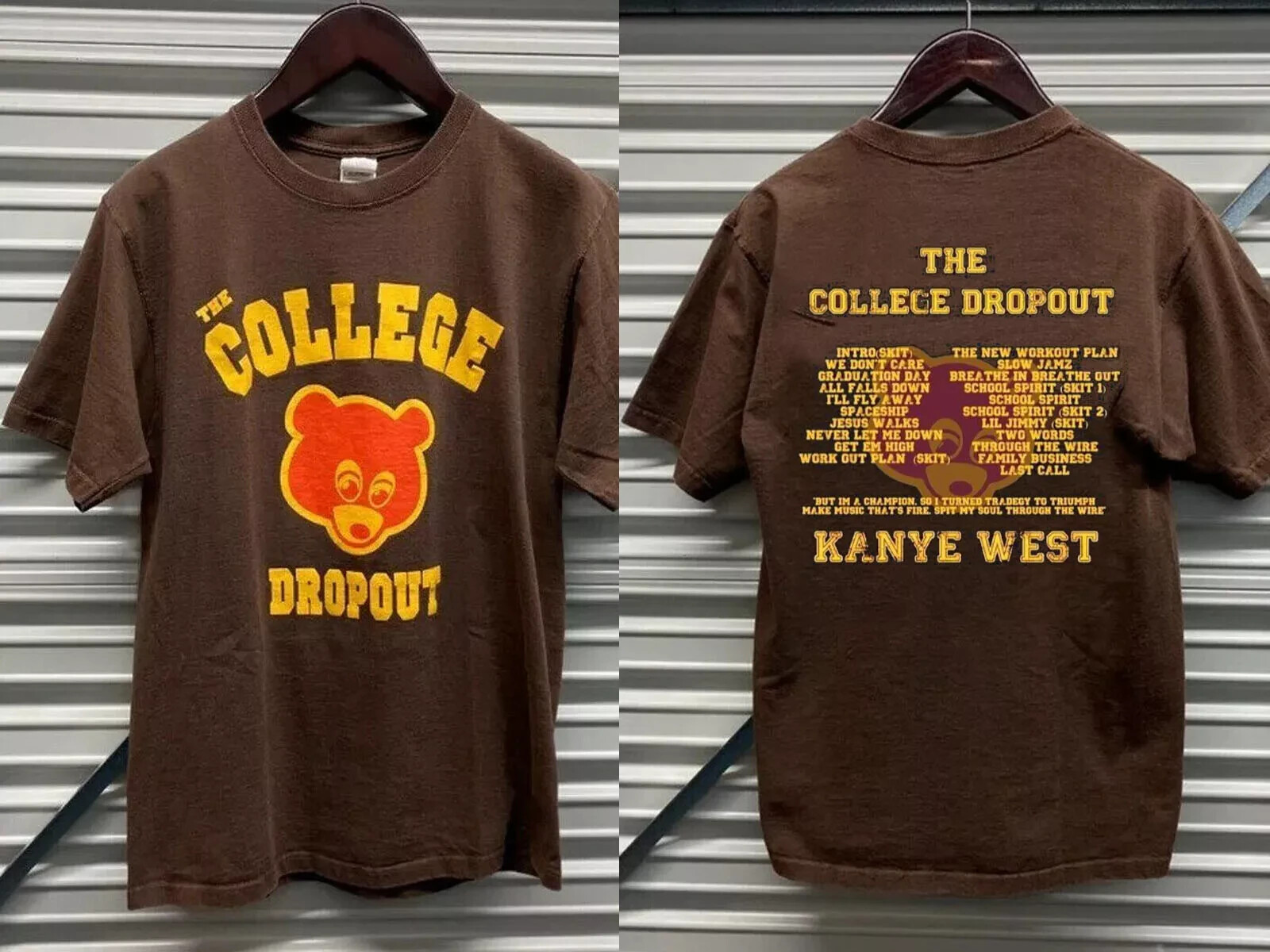 Kanye West College Dropout Short Sleeve Cotton T-shirt