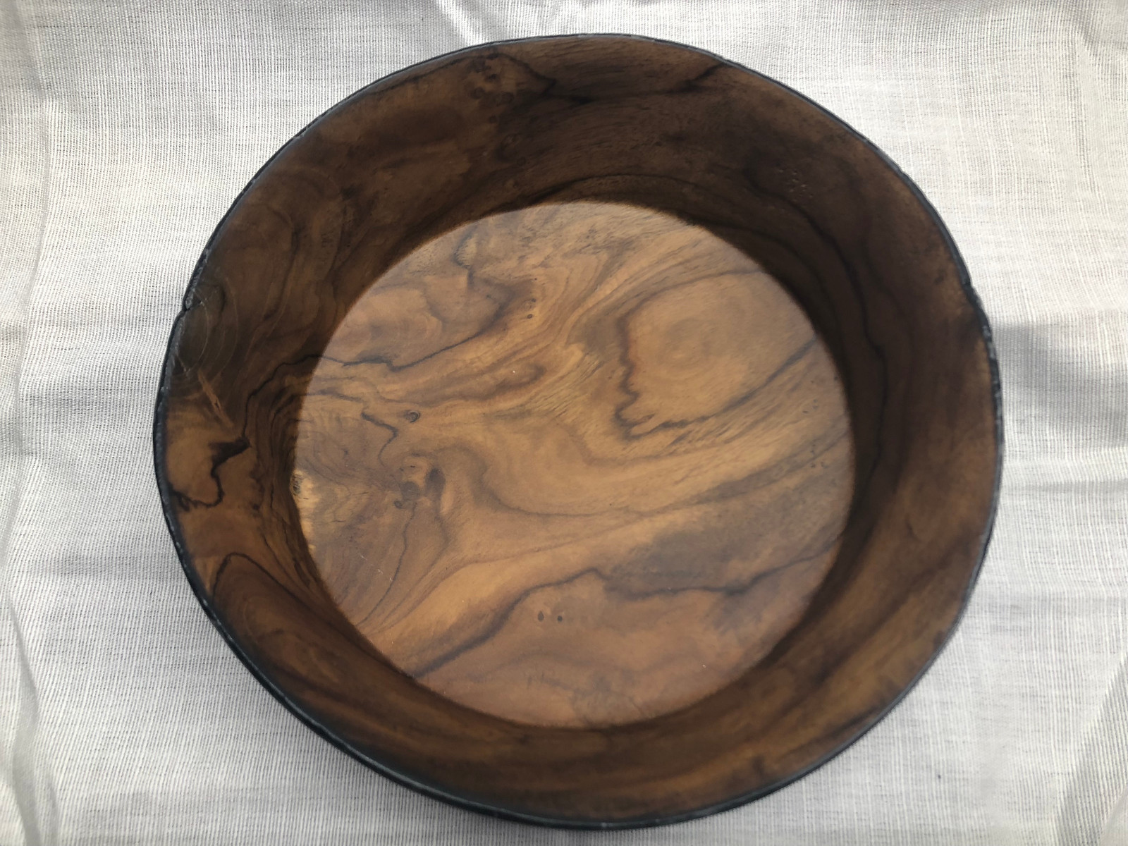 Natural Looking Decorative Charred Wooden Bowl - Black - Threshold