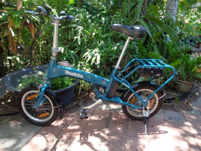 Makita foldable battery assist push bike for sale Men's