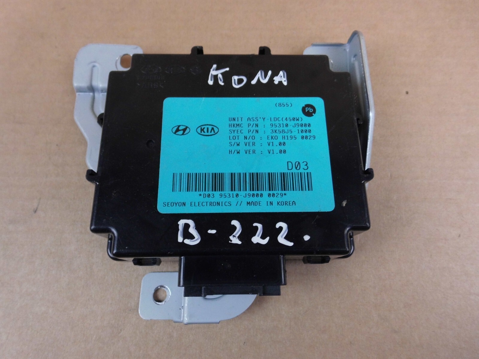 【CPC-L24】ミニマ Hyundai Kona module control unit assy LDC 95310-J9000 | eBay