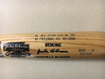 JACKIE ROBINSON 1950 HILLERICH & BRADSBY STATISTIC BAT HOF MODEL H4 LIM EDITION