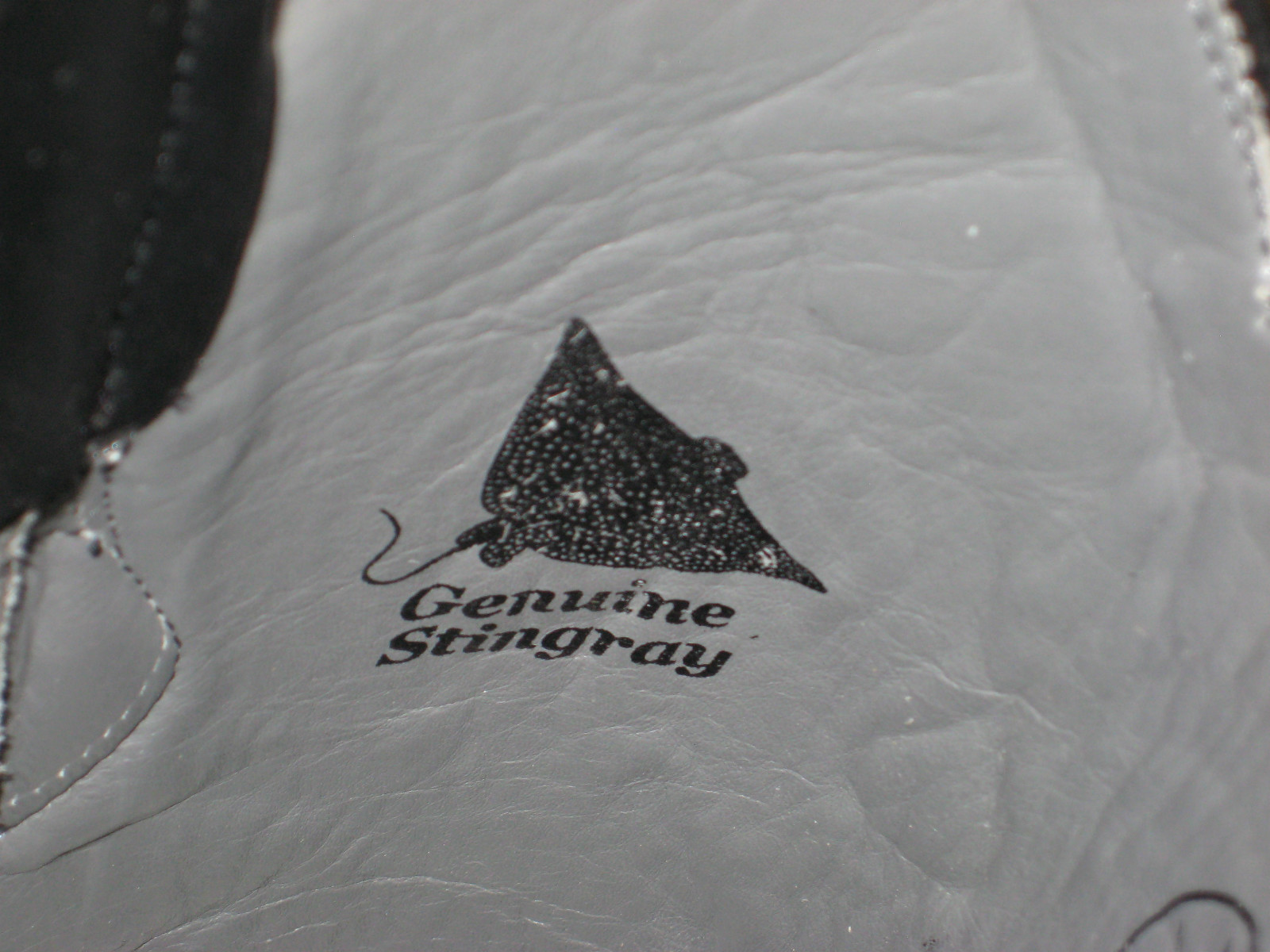 Pre-owned Los Altos Boots Los Altos Men Black Genuine Stingray Single Stone Western Cowboy J-toe Boot Ee In Gray