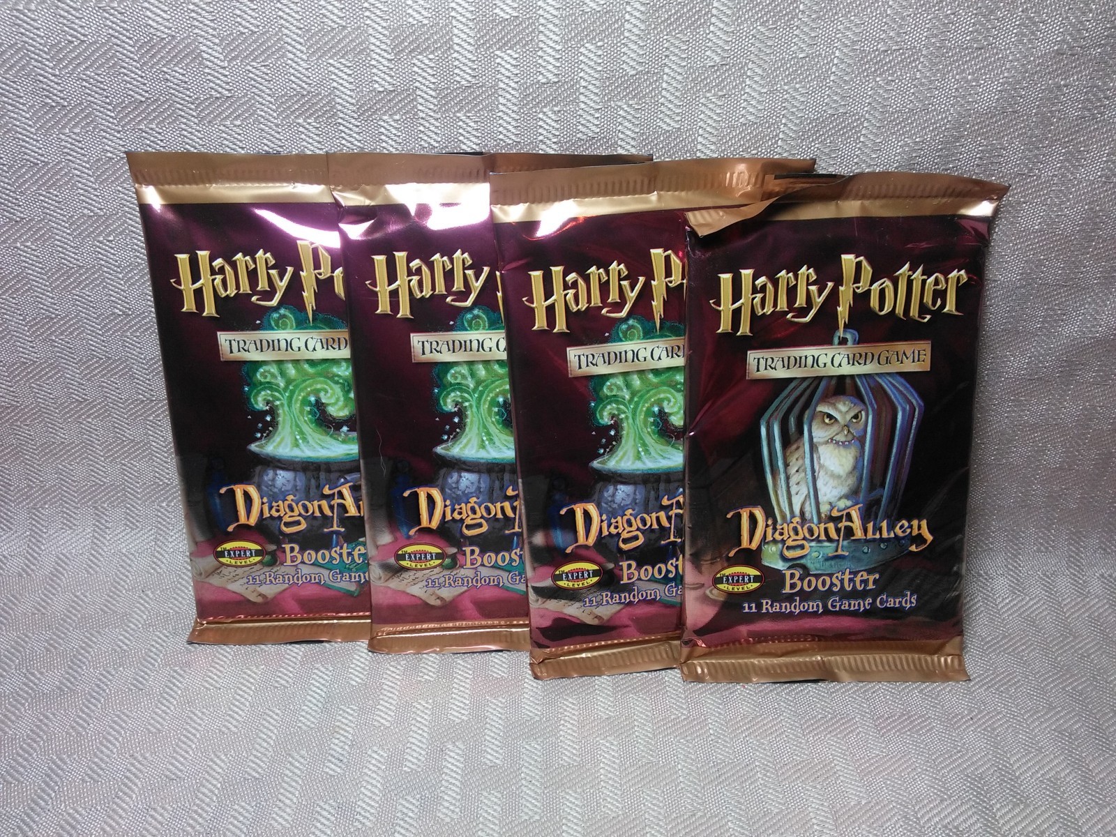 Harry Potter TCG Lot 4 Sealed Booster Dragon Alley + Loose Cards