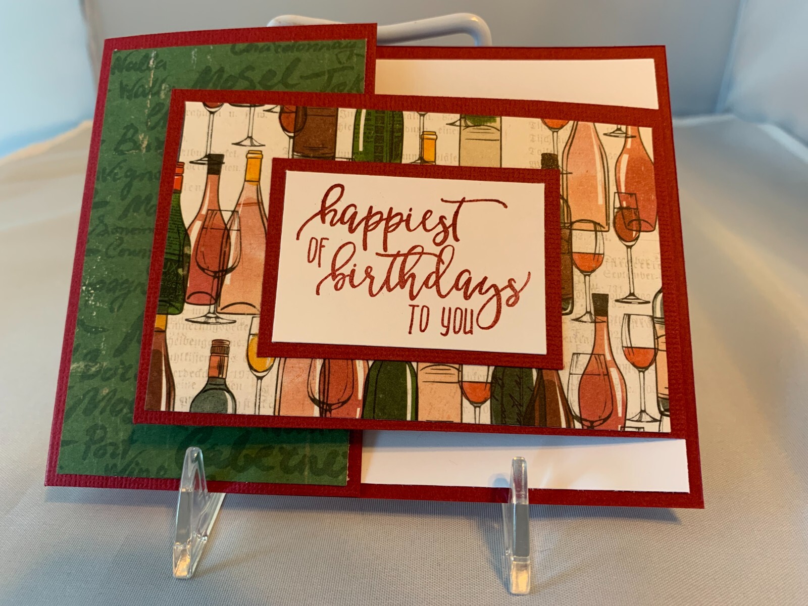 Stampin up card kit set of 4 "Happy Birthday" cards #22b - Pick your color