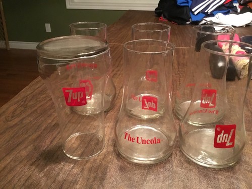 Lot of 6 Vintage 1970's - 7 UP 