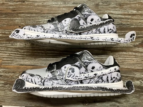 Pre-owned Kito Wares Catacombs V2 Skate Low Sb Dunk Custom Sneakers Mens Size 8 / Wmns 9.5 In Black