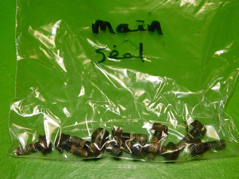 97-01 Honda Prelude OEM H22A engine motor main seal plate mount bolts SET