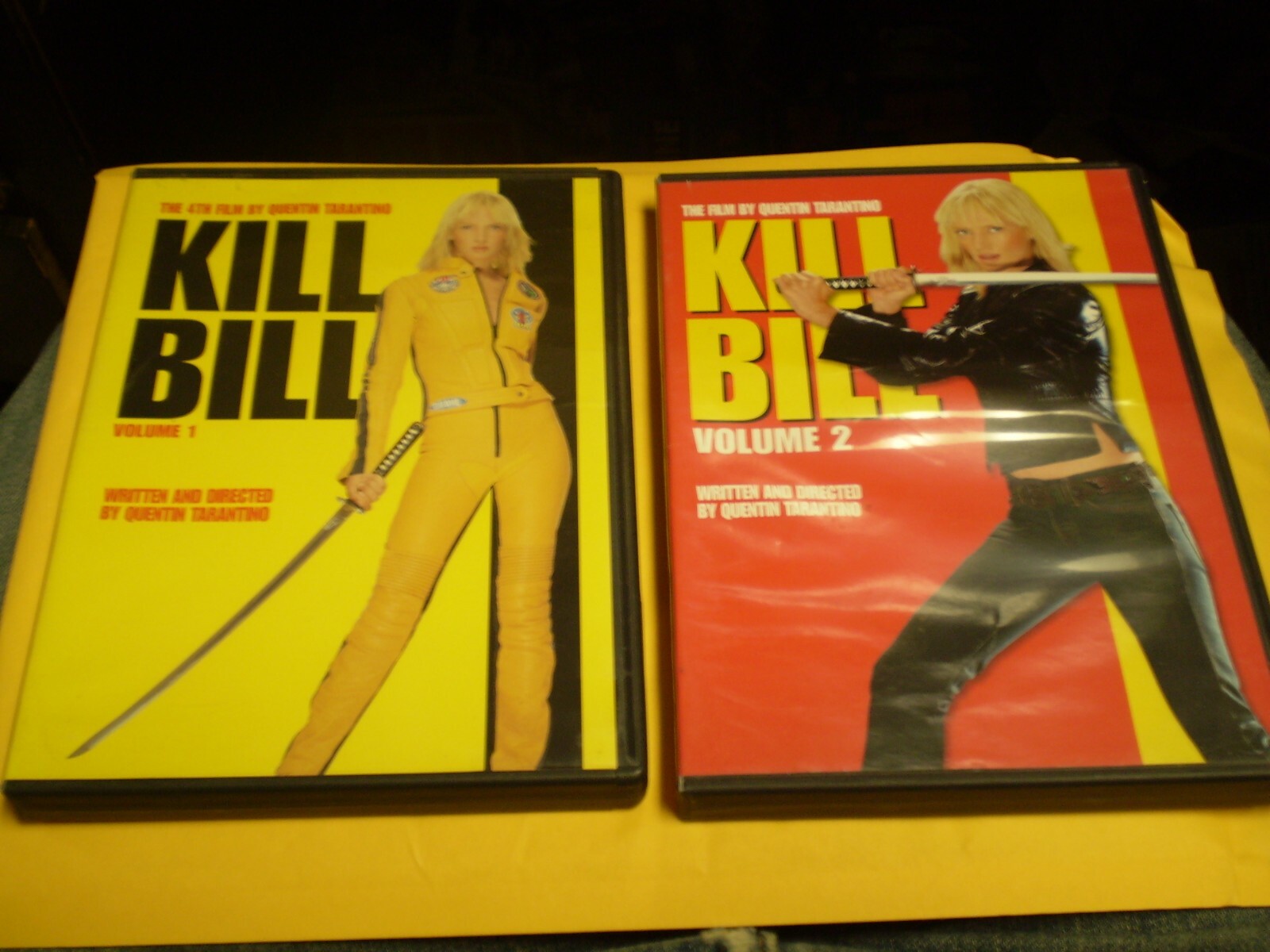 2) Kill Bill DVD Lot: Kill Bill: Volume 1 & 2 Quentin Tarantino