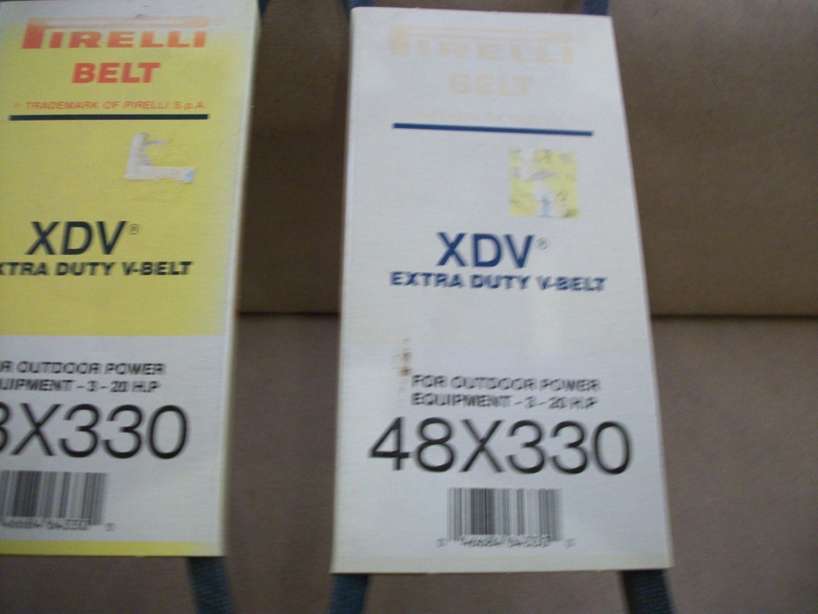 2 NEW Firelli XDV Extra Duty V-Belts 48 x 330