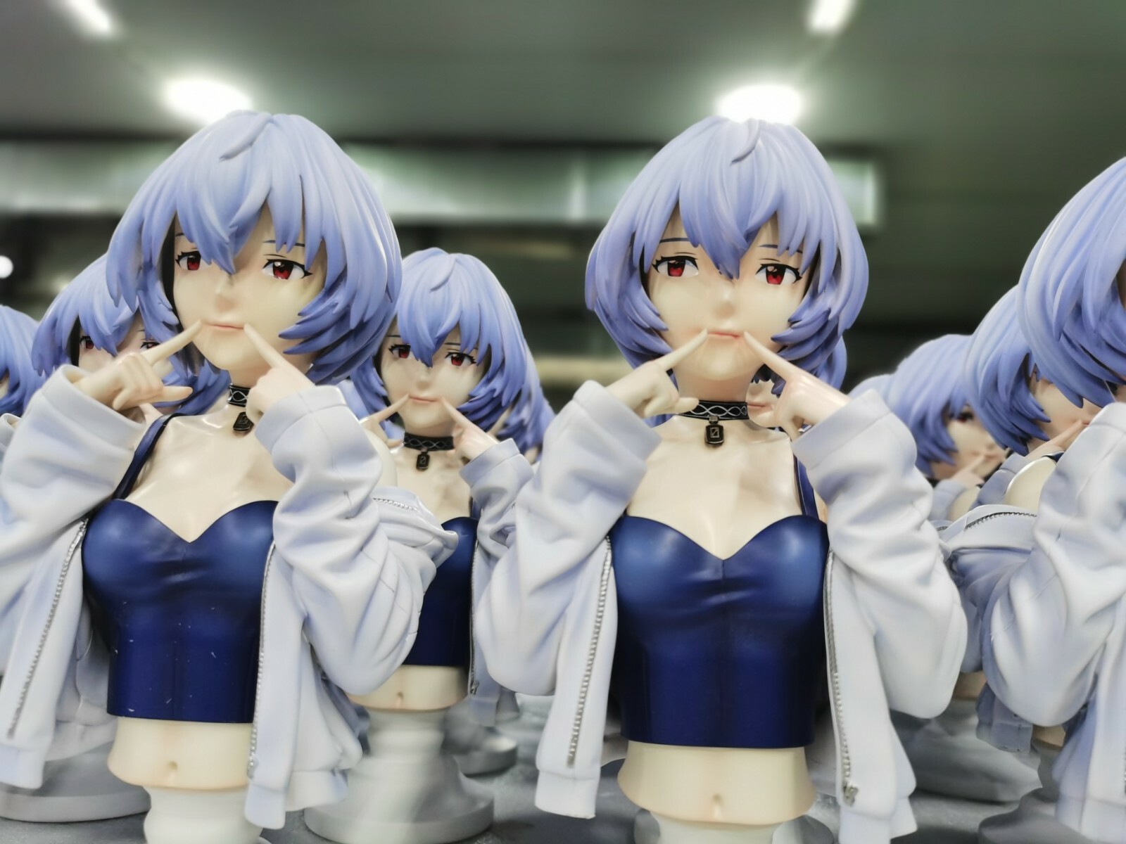 In Stock Evangelion Ayanami Rei Resin Figure Statue 1/4 GK In Stock Evangelion Ayanami Rei Resin Figure Statue 1/4 GK