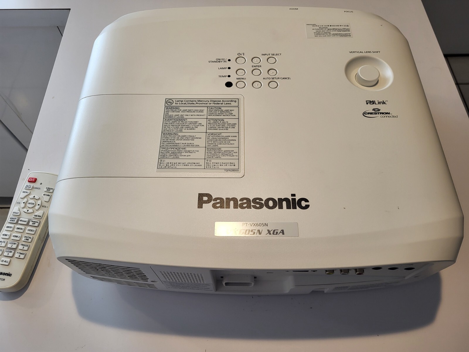 Panasonic VX605N XGA Projector 5500 Lumens Full HD w/ceiling mount