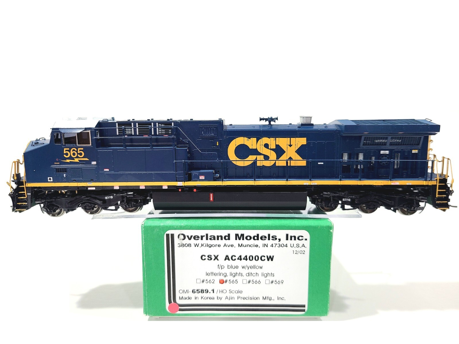 Overland OMI CSX GE AC4400CW CSX Transportation #565 HO Overland OMI CSX GE AC4400CW CSX Transportation #565 HO