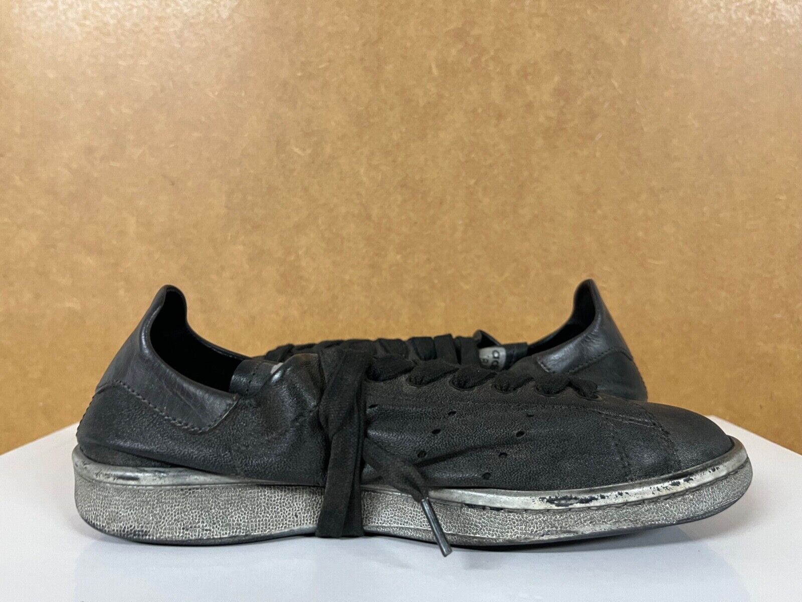 Pre-owned Adidas Originals Balenciaga X Adidas Stan Smith Wornout Black White Wmns 6 Eu36 Ig9945 Made Italy