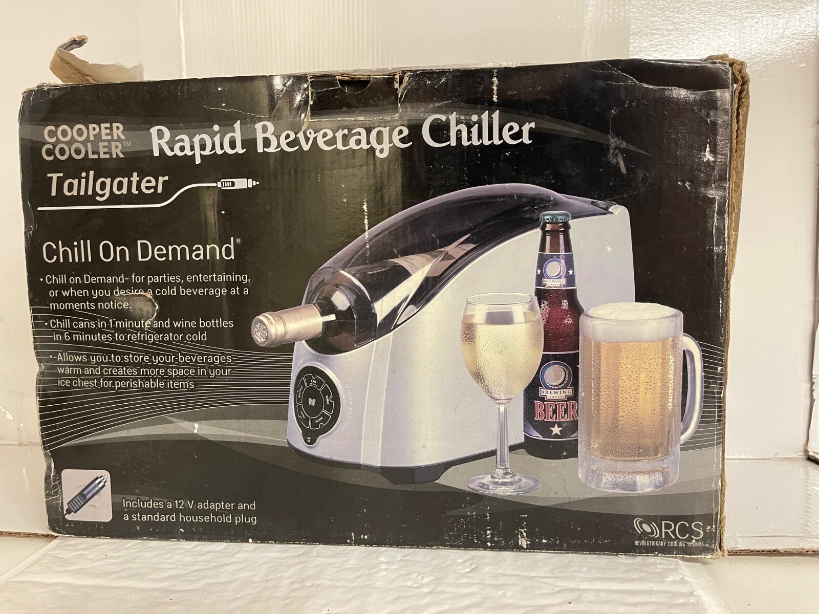 Cooper Cooler Rapid Beverage Wine Chiller Chill on Demand