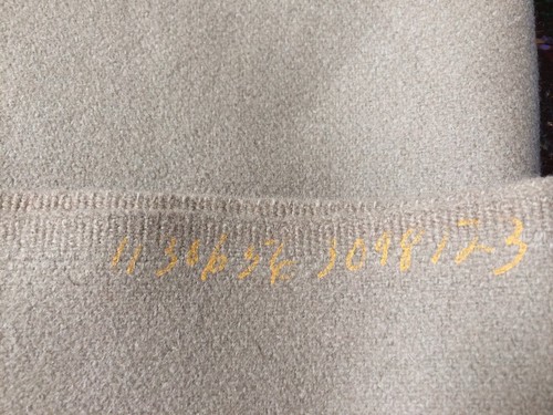 Vintage Fabric Wool Tan 1 Yard 60” Seamstress Estate