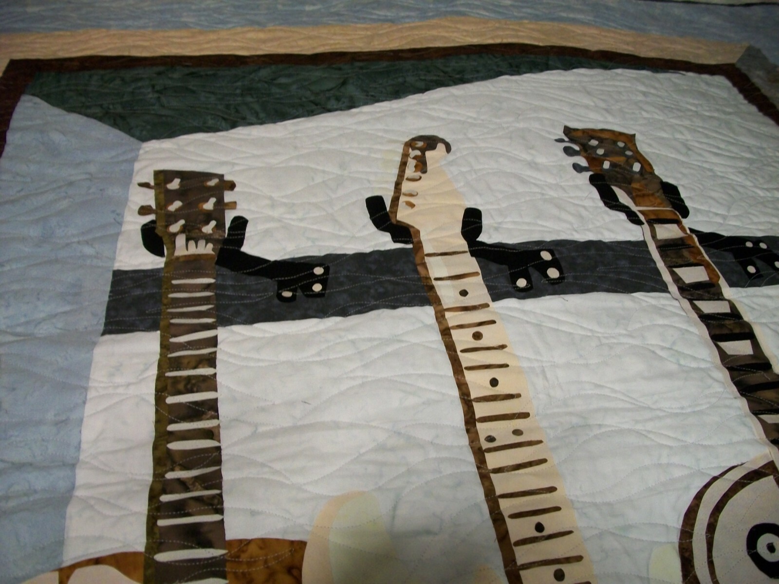 Guitar Quilt Hand Made