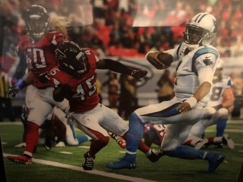 Carolina Panthers Cam Newton Game Worn Used Signed Cleats NFL