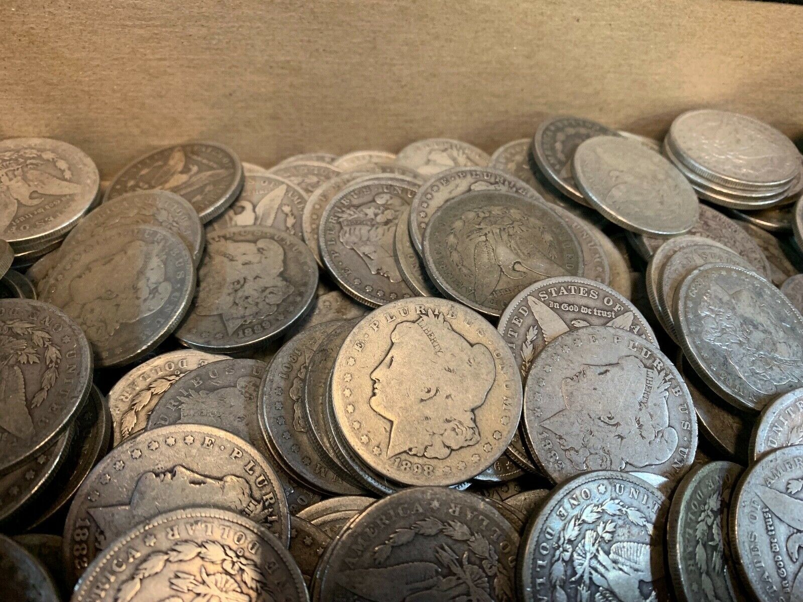 1 Coin 100+ Year Old 1878-1904 Morgan US Silver Dollars Eagle 90% Bulk Cull Lot