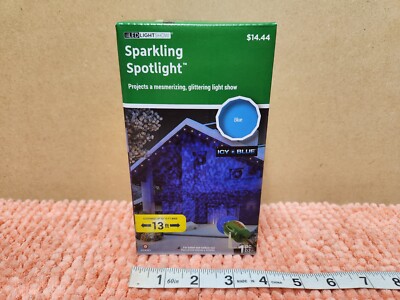 Gemmy LED Light Show Sparkling Spotlight ''Icy Blue'' Christmas Sparkling Light