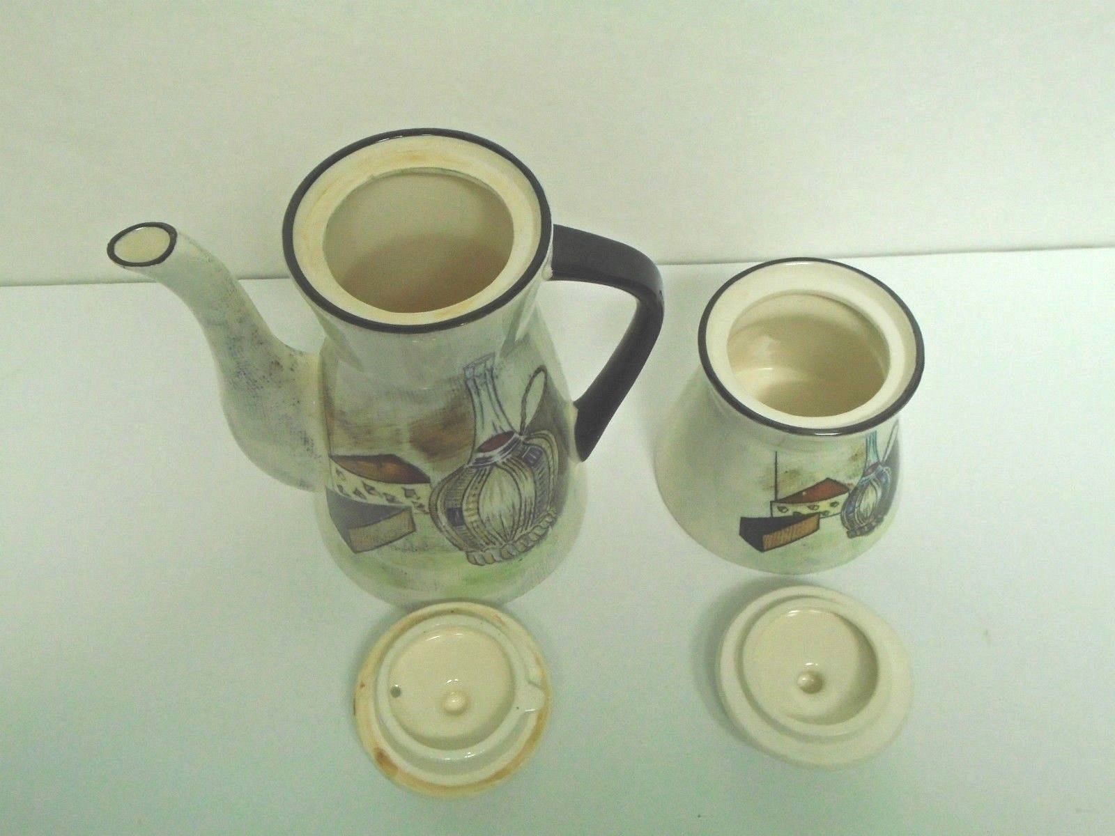 Vintage Royal Sealy Teapot & Sugar Bowl 
