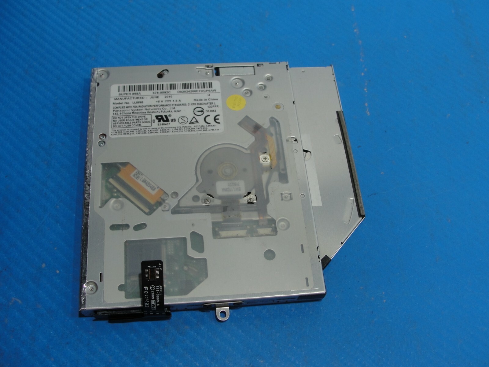 MacBook Pro 13"A1278 Early 2010 MC374LL/A DVD-RW Optical Drive  UJ898 661-5165