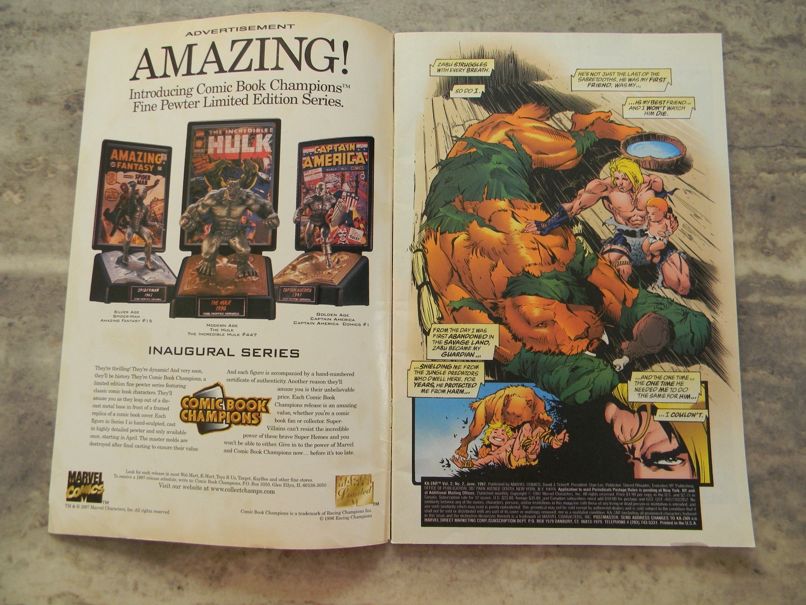 KA-ZAR Vol 2 #2 1997 Marvel COMIC BOOK