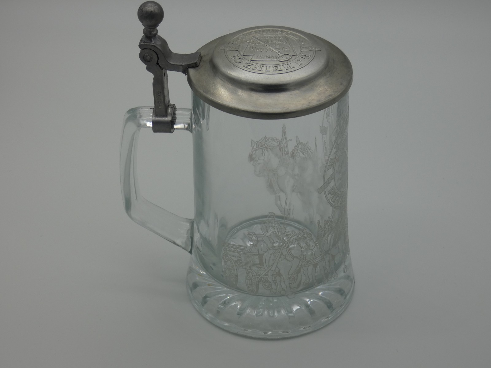 H.J. Heinz Co. Pickling Preserving Works Etched Beer Stein W. Germany ALWE