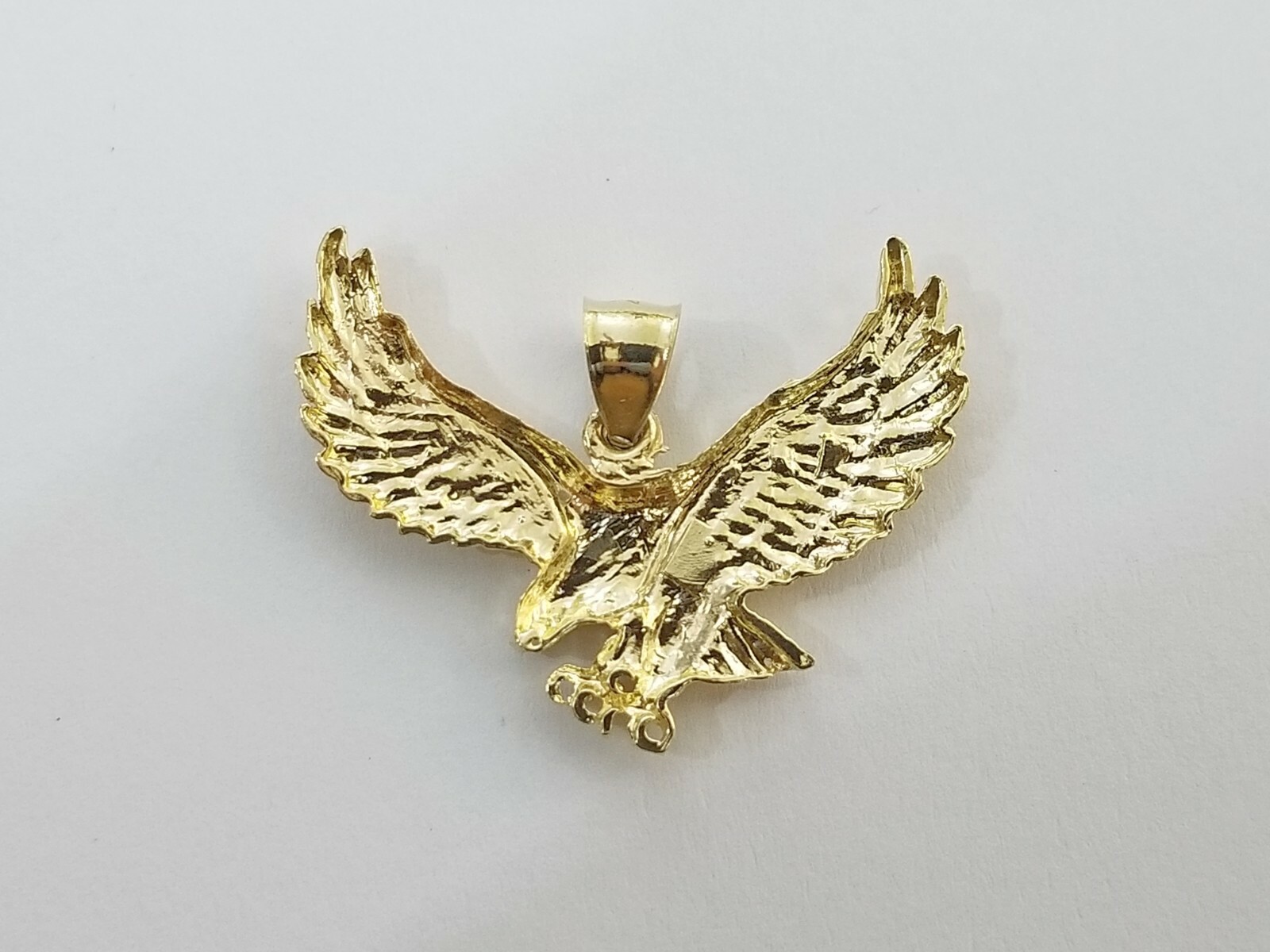 Pre-owned Globalwatches10 10k Gold Eagle Charm Rope Chain 2.5mm 18" 20" 22" 24" 26" 28" Necklace Pendant