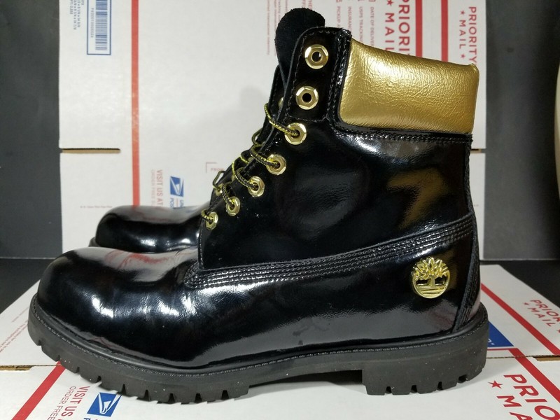 limited edition black and gold timberlands