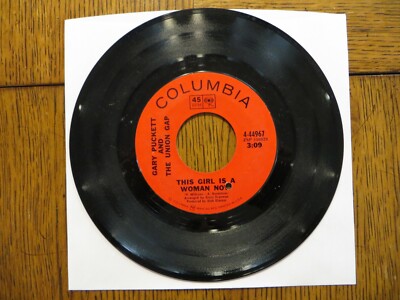 Gary Puckett & The Union Gap   This Girl Is A Woman Now 1969 Single VG+/Generic