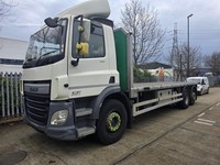2015 DAF CF 75.330 26T FLATBED WITH MOFFETT ATTACHMENTS
