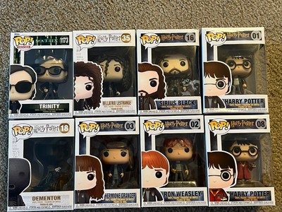Harry Potter Funko Pop! Lot of 8 #1 #2 #3 #8 #16 #18 #35 #1173 Trinity Matrix