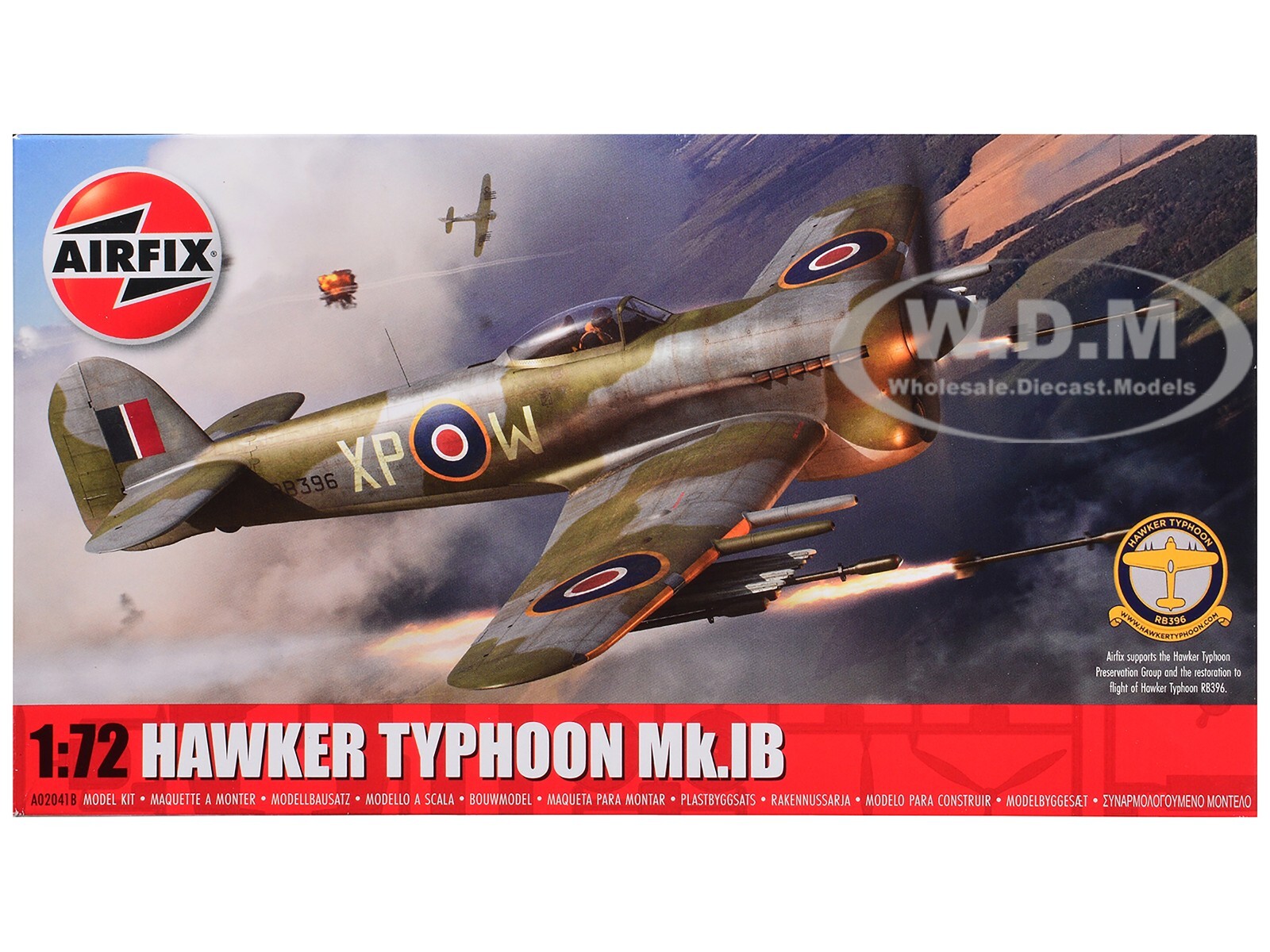 LEVEL 1 MODEL KIT HAWKER TYPHOON MK.IB AIRCRAFT 1/72 SCALE