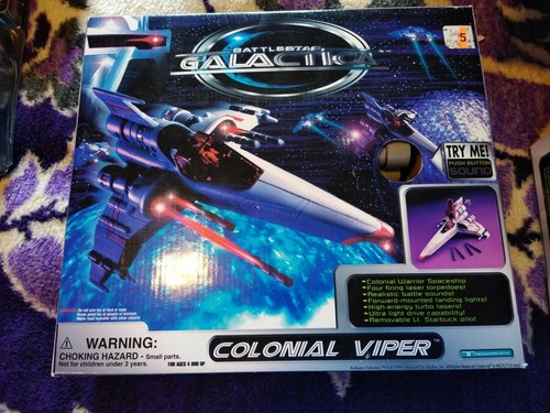 Trendmasters Colonial Viper Battlestar n cylon Raider Galactica spaceship Rare