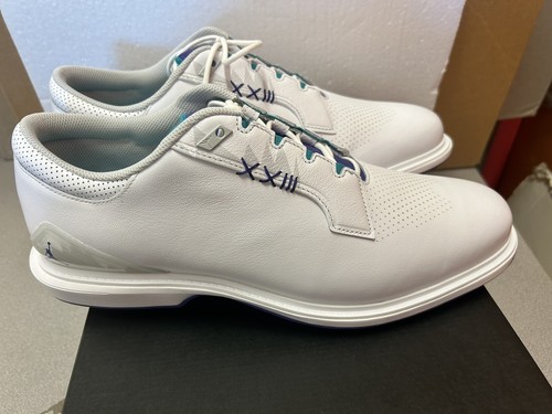 Men's Jordan ADG 5 Golf White/grape Spikeless Golf Shoes Men's Jordan ADG 5 Golf White/grape Spikeless Golf Shoes
