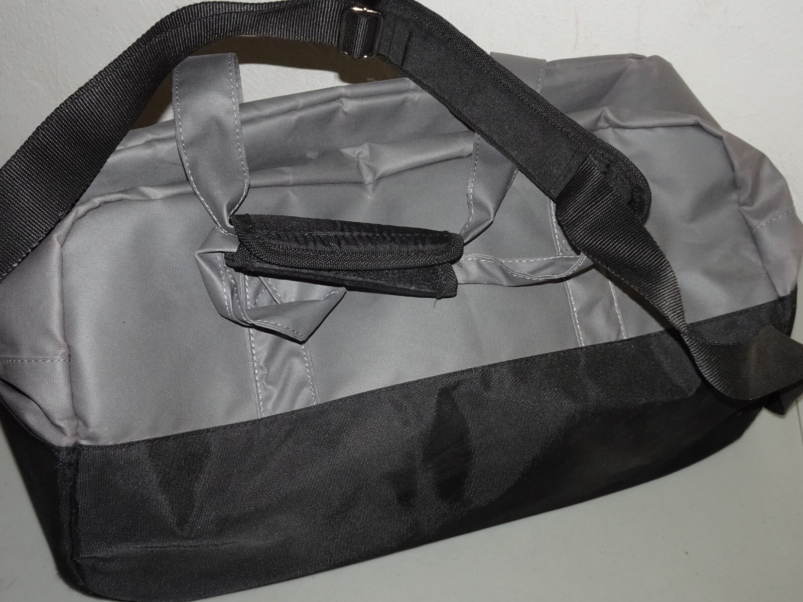 DAMAGED - Nautica carry-on duffel bag black and grey