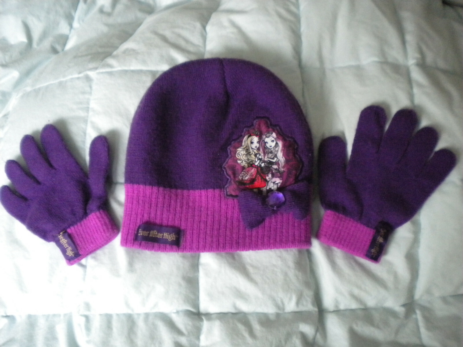 Ever After High Hat and Gloves, Purple and Pink    ~ Cute ~