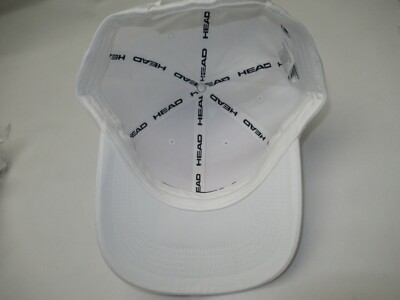 UNISEX HEAD PROMOTION EMBROIDERED ADJUSTABLE TENNIS CAP (WHITE) #287299-WH